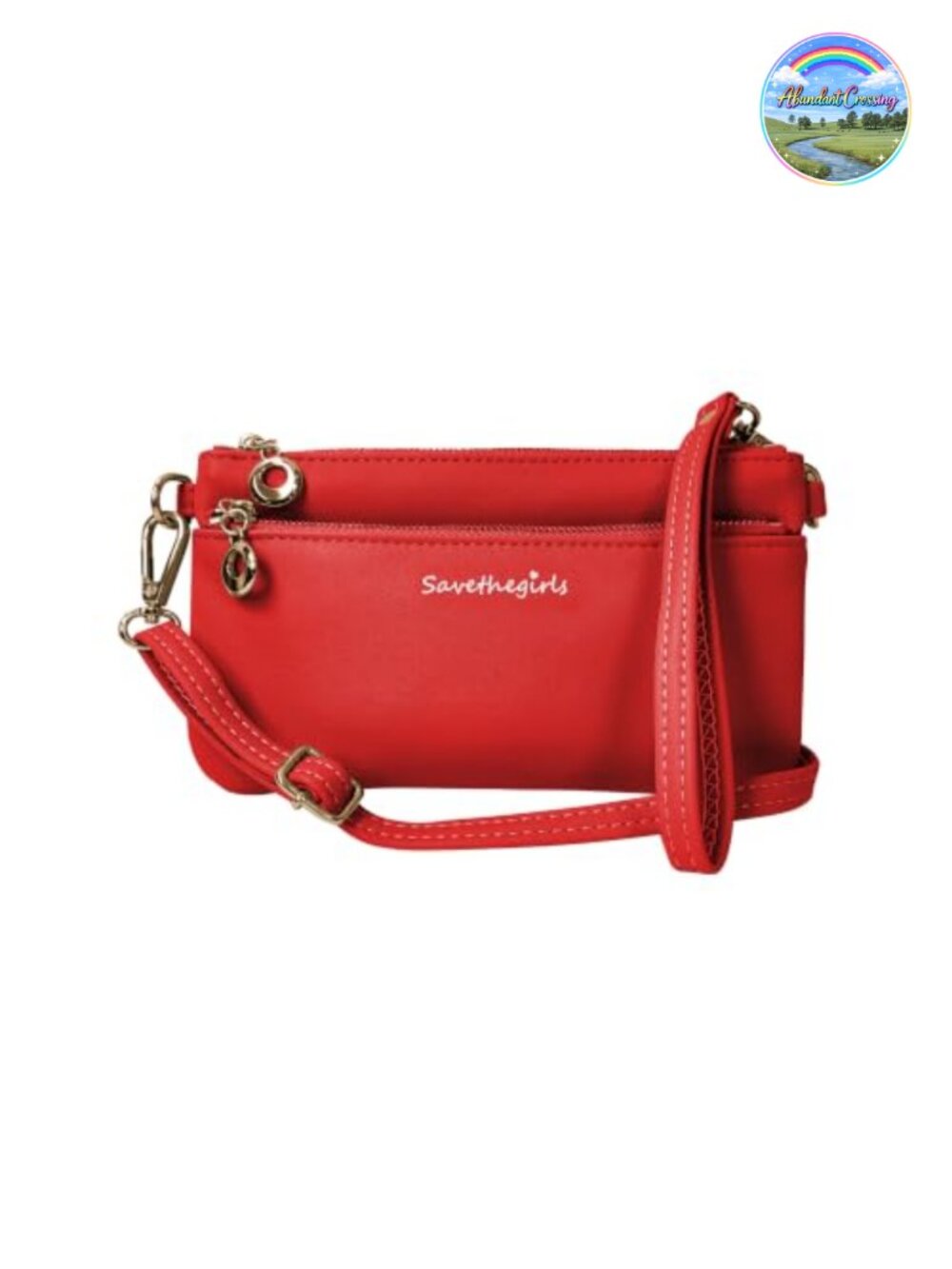 Vegan Leather Crossbody Phone Purse RFID Wristlet with Touch Screen Window